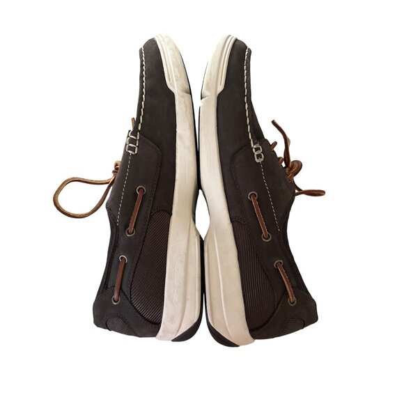 Polo Ralph Lauren Carrick Mens Brown Leather Boat Shoes Size 12D - Picture 8 of 11